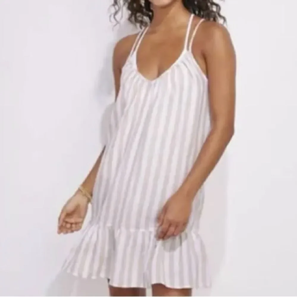 Vineyard Vines Linen Cross Back Coverup Dress Size M